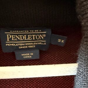 Pendleton Burgundy Wool Sweater 3X